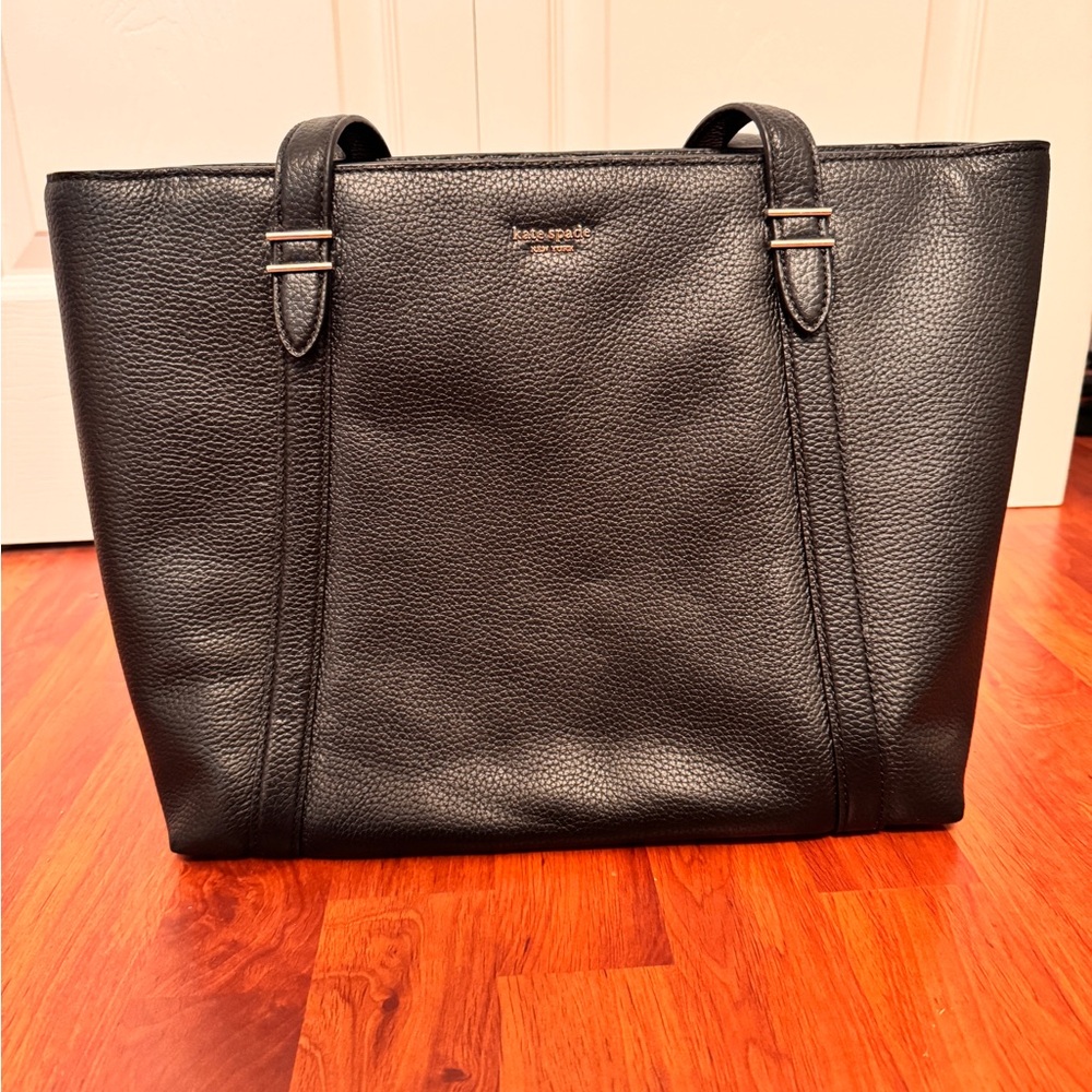 Kate Spade Black Pebbled Leather Tote